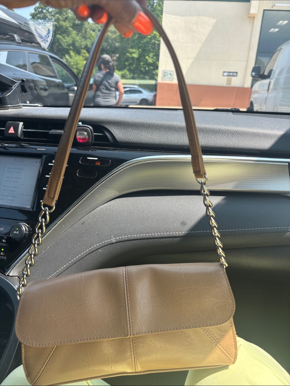 Women's Tan Shoulder Bag - Classic Leather-Style Design